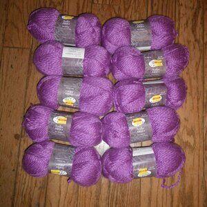 10 Skeins Yarn Bee Andes Alpaca Blend Yarn - Color Hot Orchid - 120 yds ea.